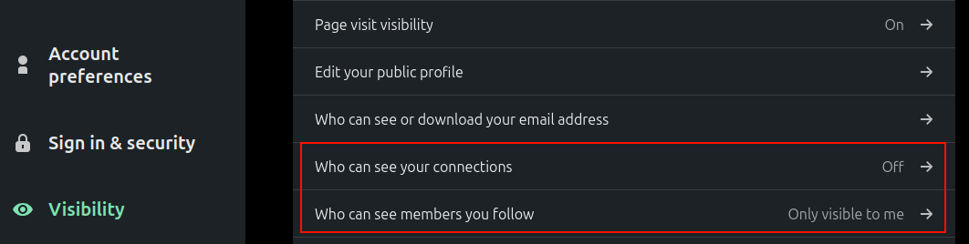 Search results showing the target user&rsquo;s connections exposed by the <code>connectionOf</code> query