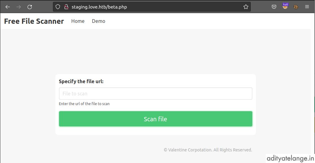 “Staging Beta File Scanner”